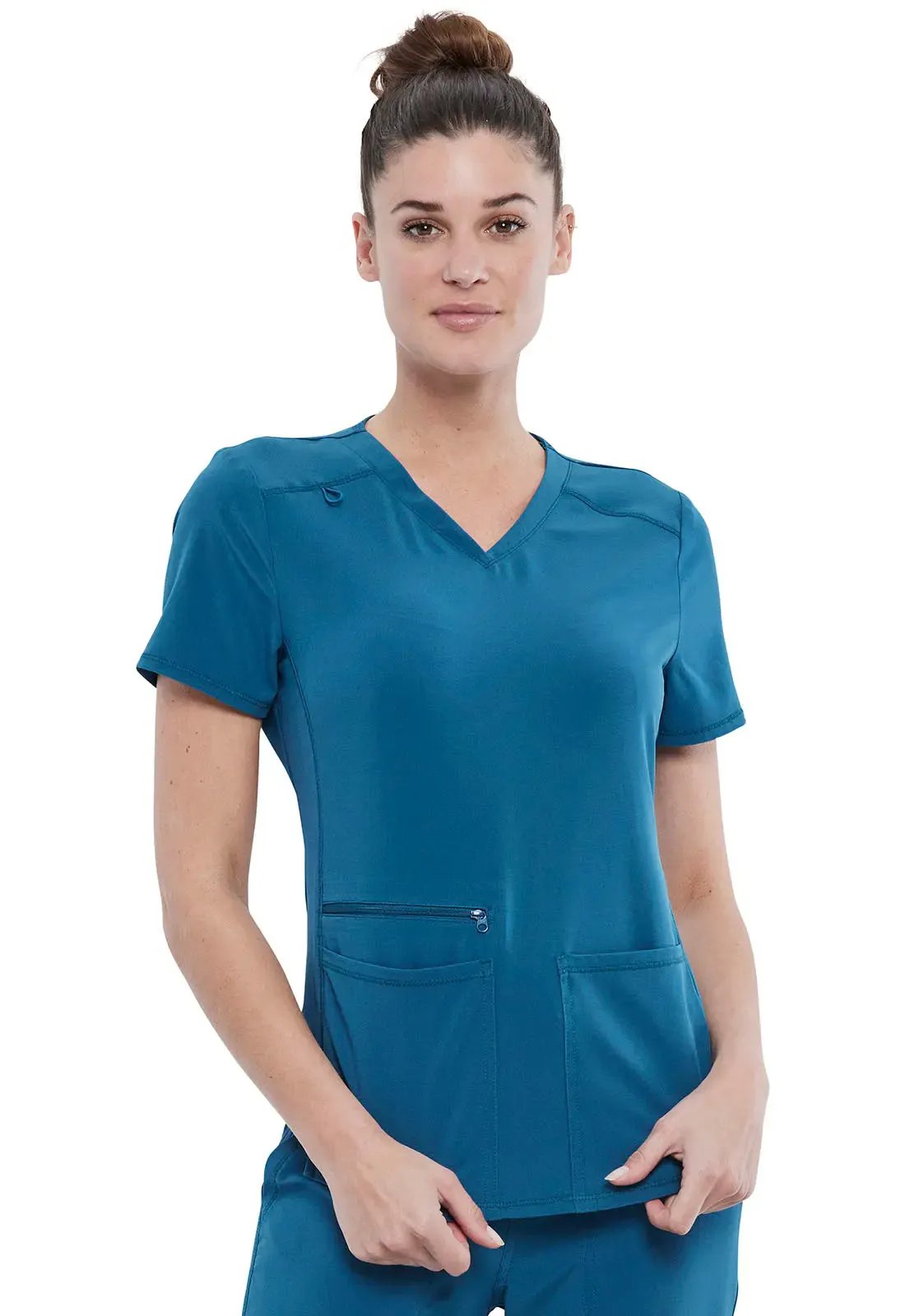 Cherokee Allura Women's Shirtail Scrub Top CKA685